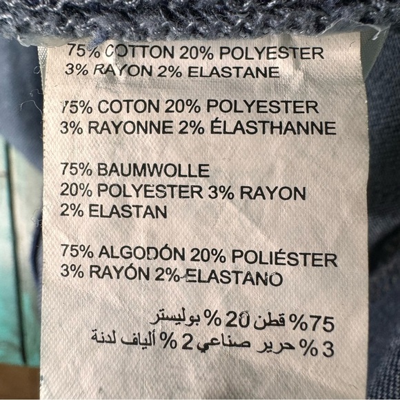 Thyme Maternity Blue Denim Shortalls Size Small - Picture 9 of 9